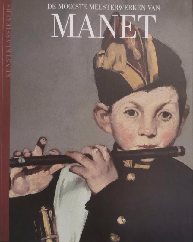 De voorkant van het boek met de titel : De mooiste meesterwerken van Manet