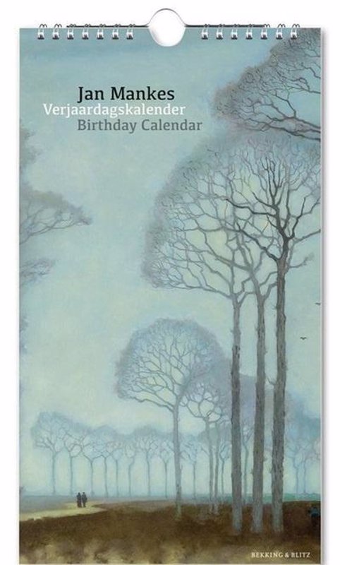 De voorkant van het boek met de titel : Verjaardagskalender: Jan Mankes