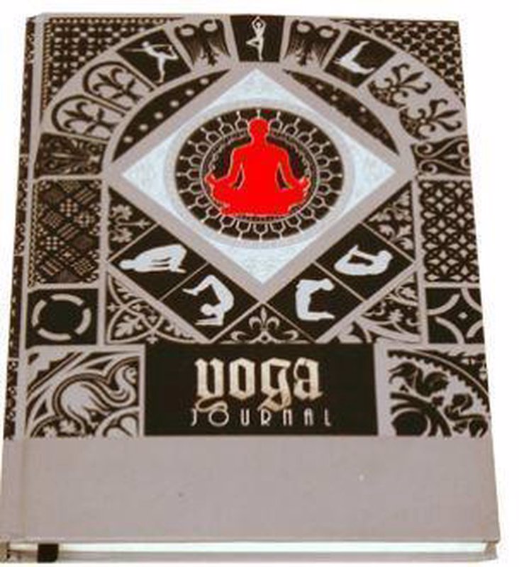 De voorkant van het boek met de titel : Yoga journal