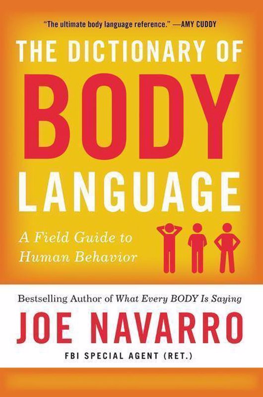 De voorkant van het boek met de titel : The Dictionary of Body Language