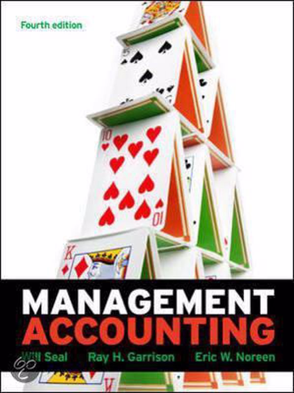 De voorkant van het boek met de titel : Management Accounting