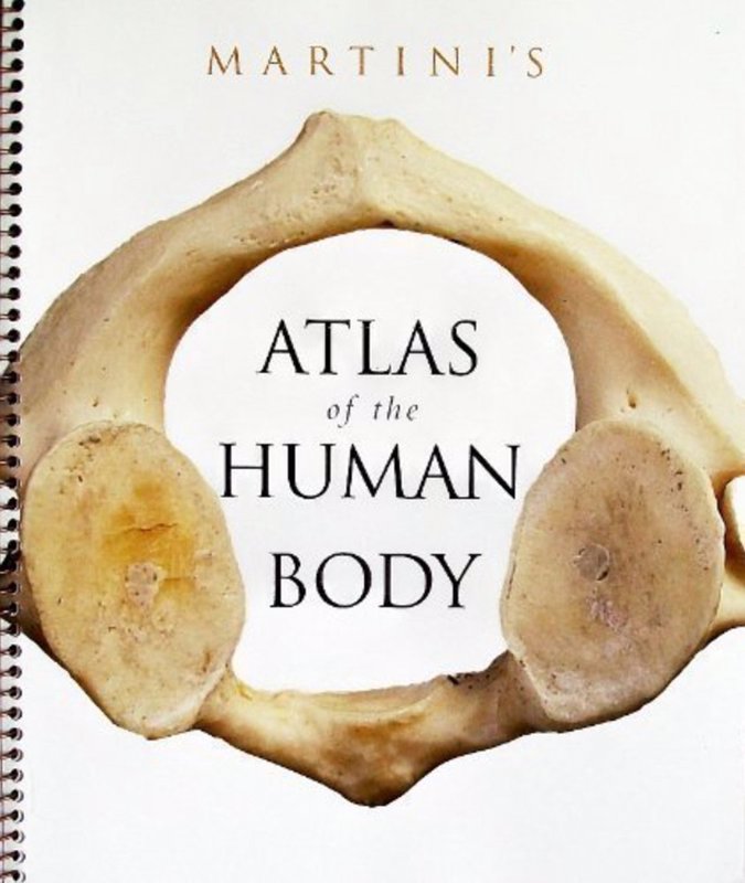 De voorkant van het boek met de titel : Martini&#39;s Atlas of the Human Body