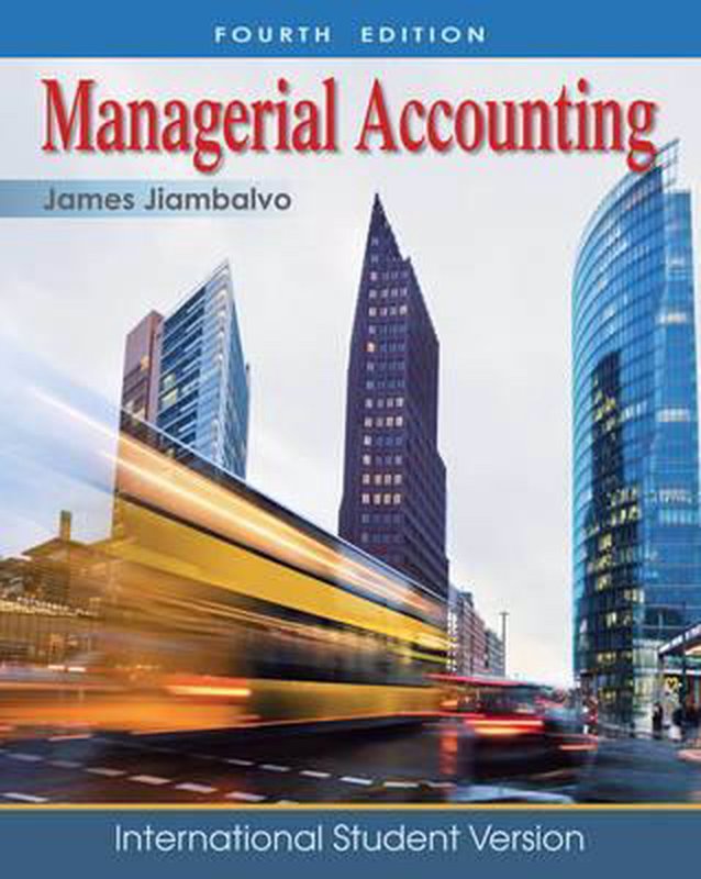 De voorkant van het boek met de titel : Managerial Accounting
