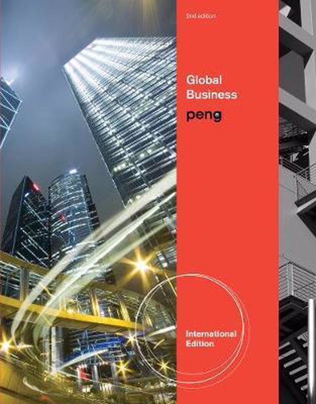 De voorkant van het boek met de titel : Global Business, International Edition