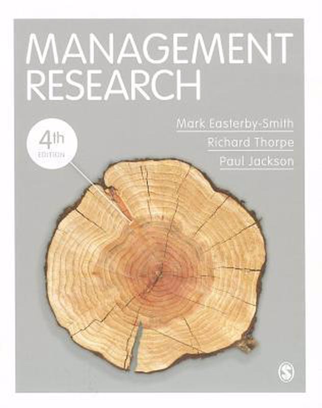 De voorkant van het boek met de titel : Management Research