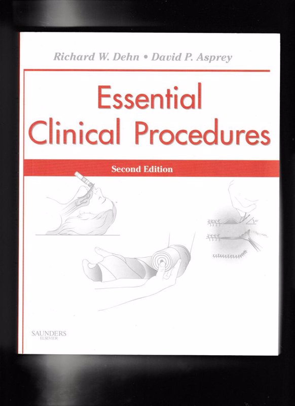 De voorkant van het boek met de titel : Essential Clinical Procedures