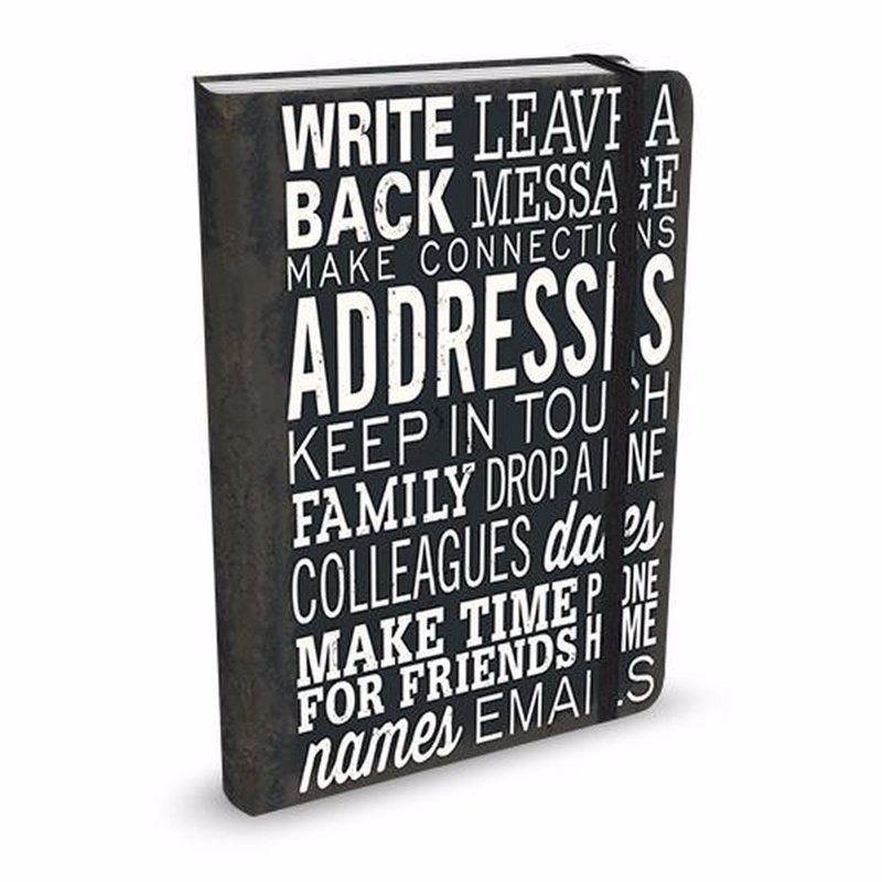De voorkant van het boek met de titel : Keep in Touch adresboekje