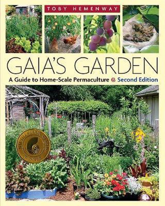 De voorkant van het boek met de titel : Gaia&#39;s Garden