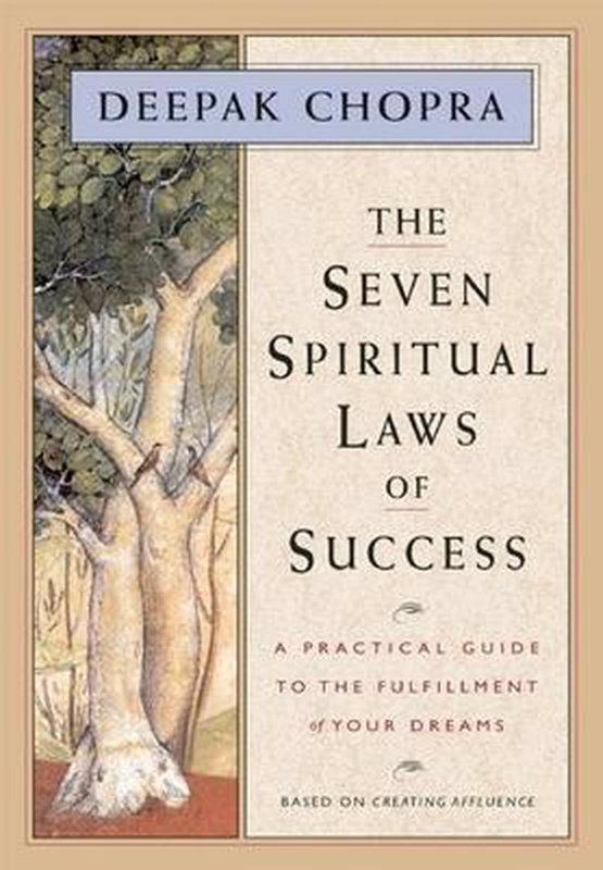 De voorkant van het boek met de titel : The Seven Spiritual Laws of Success