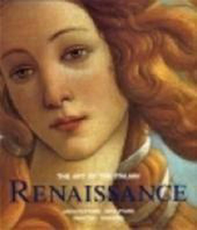 De voorkant van het boek met de titel : De kunst uit de italiaanse renaissance