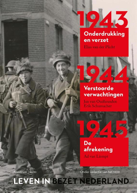De voorkant van het boek met de titel : Leven in bezet Nederland 1940-1945