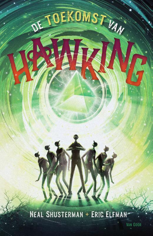 De voorkant van het boek met de titel : De toekomst van Hawking