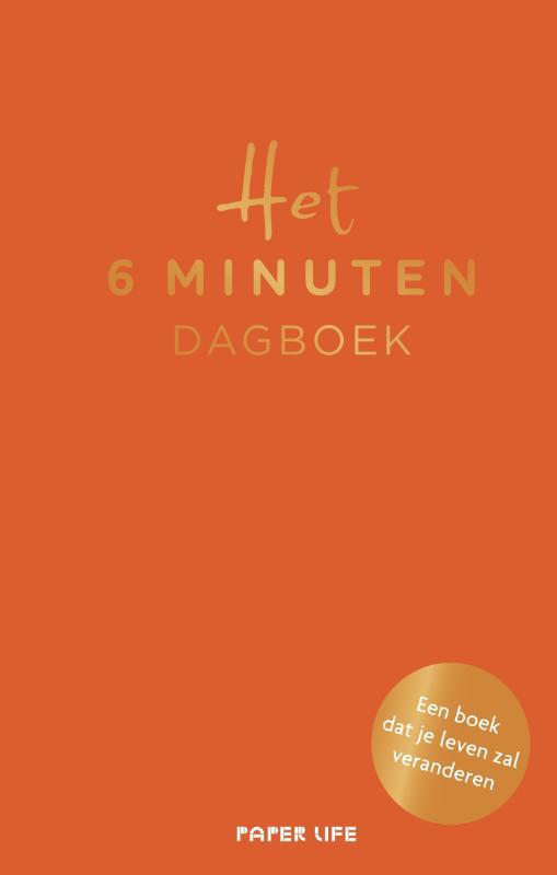 De voorkant van het boek met de titel : Het 6 minuten dagboek
