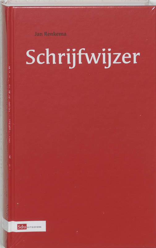 De voorkant van het boek met de titel : Schrijfwijzer