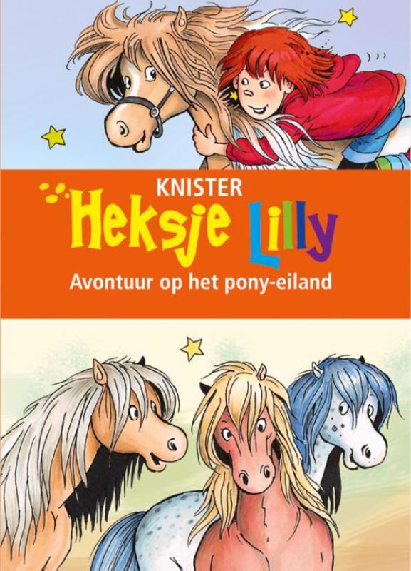 De voorkant van het boek met de titel : Avontuur op het pony-eiland
