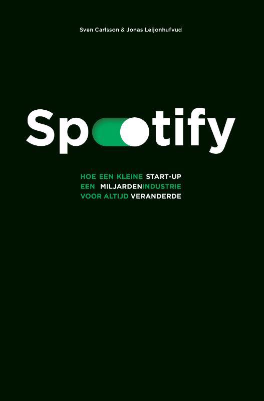De voorkant van het boek met de titel : Spotify