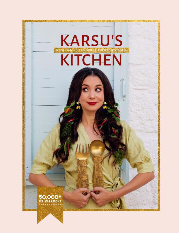 De voorkant van het boek met de titel : Karsu&#39;s Kitchen