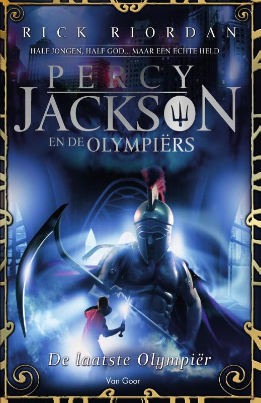 De voorkant van het boek met de titel : De laatste Olympier