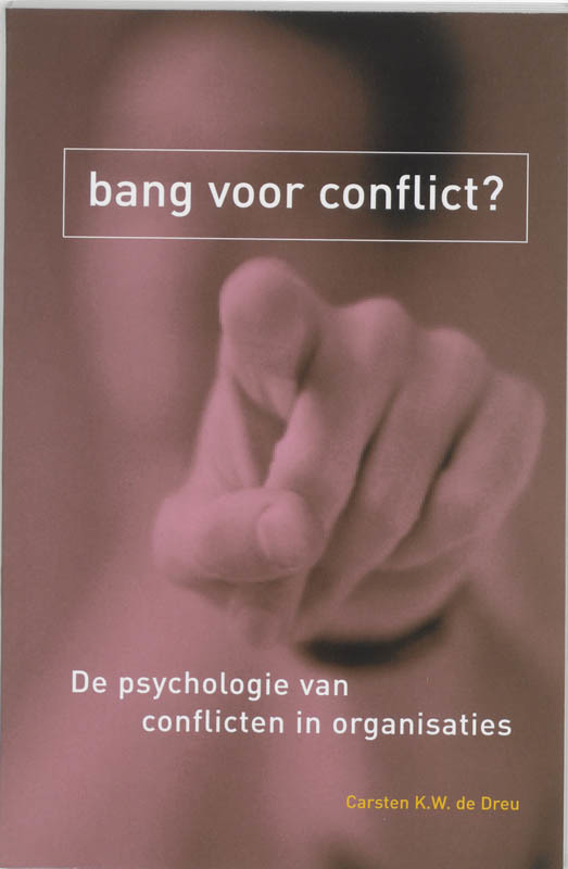 De voorkant van het boek met de titel : Bang voor conflict?