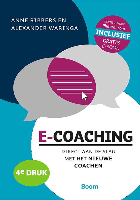 De voorkant van het boek met de titel : E-coaching