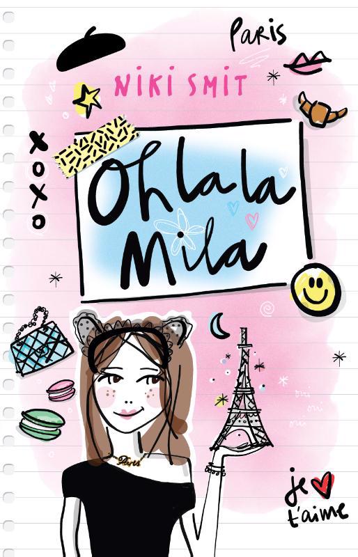 De voorkant van het boek met de titel : Oh la la Mila
