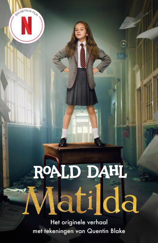De voorkant van het boek met de titel : Matilda