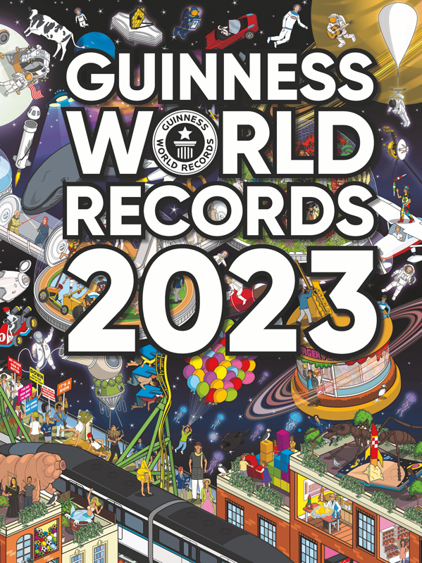 De voorkant van het boek met de titel : Guinness World Records