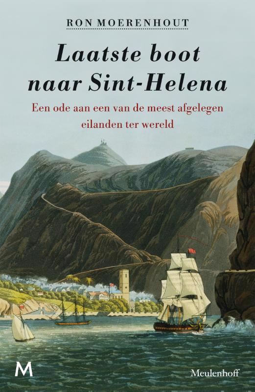 De voorkant van het boek met de titel : Laatste boot naar Sint-Helena