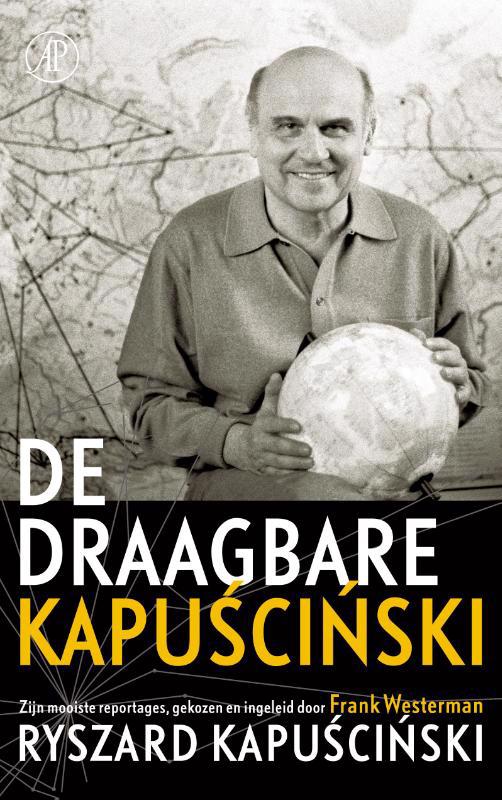 De voorkant van het boek met de titel : De draagbare Kapuscinski