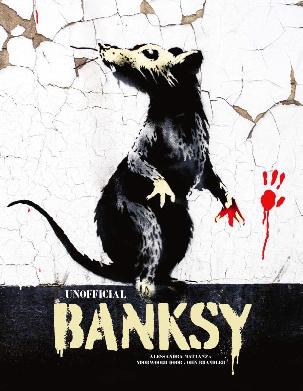 De voorkant van het boek met de titel : Banksy