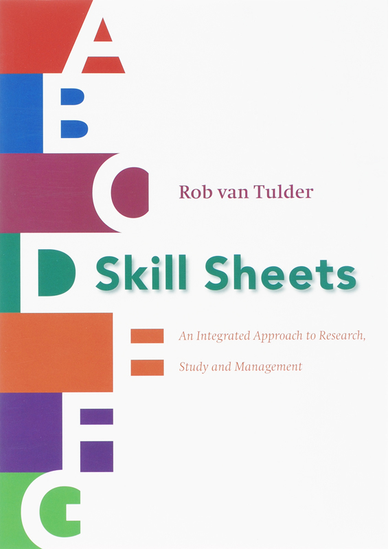 De voorkant van het boek met de titel : Skill Sheets