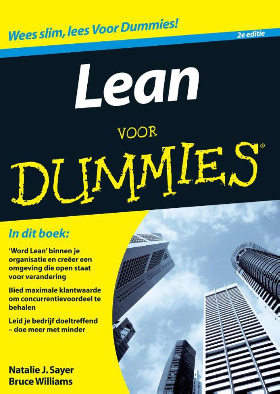 De voorkant van het boek met de titel : Lean voor dummies