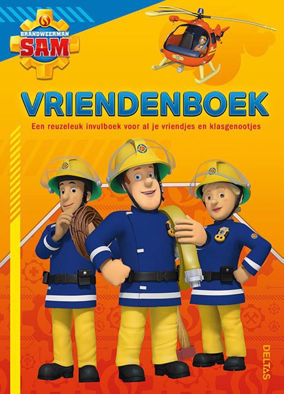 De voorkant van het boek met de titel : Brandweerman Sam vriendenboek