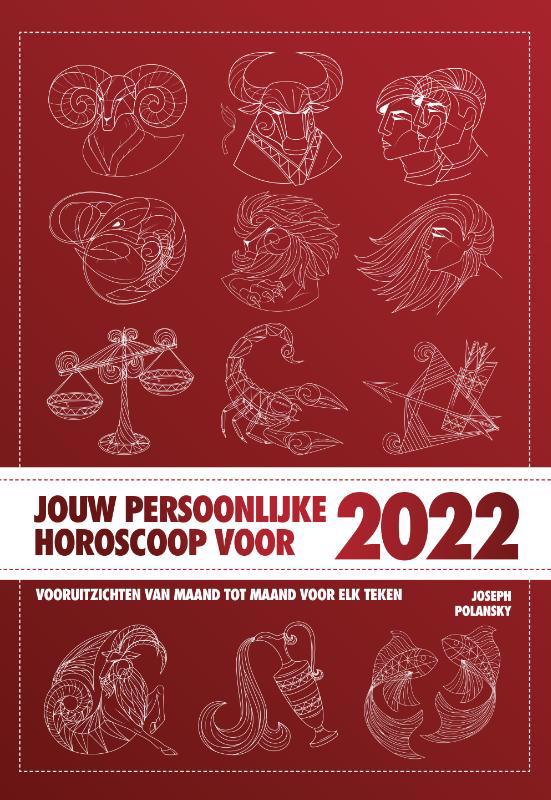 De voorkant van het boek met de titel : Jouw persoonlijke horoscoop voor 2022