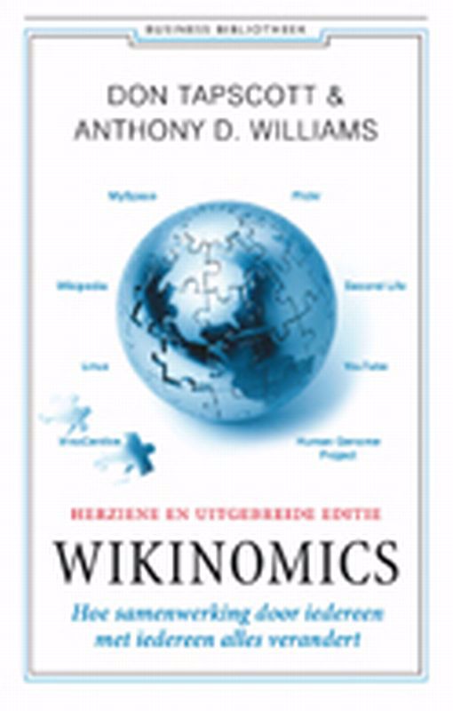 De voorkant van het boek met de titel : Wikinomics