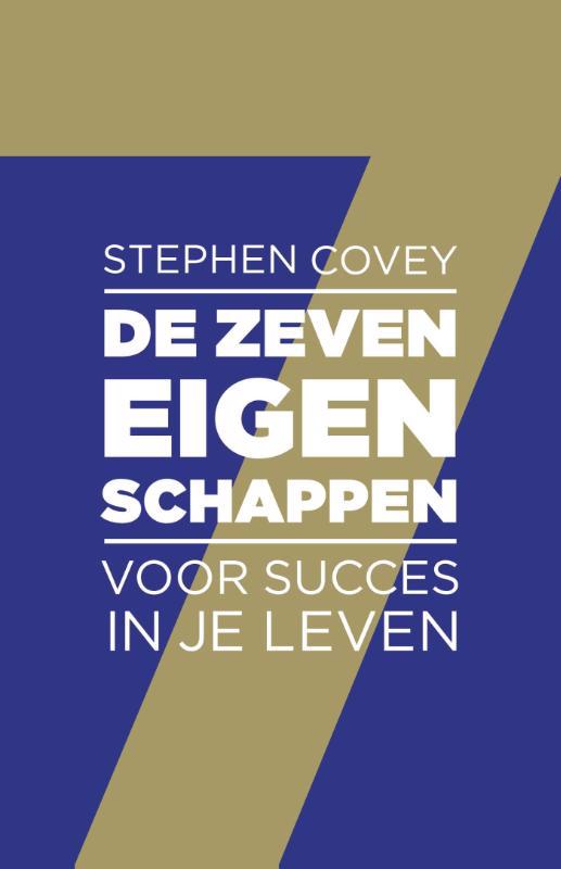 De voorkant van het boek met de titel : De zeven eigenschappen voor succes in je leven