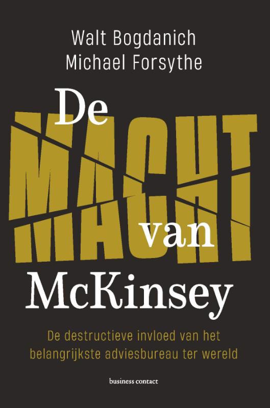 De voorkant van het boek met de titel : De macht van McKinsey