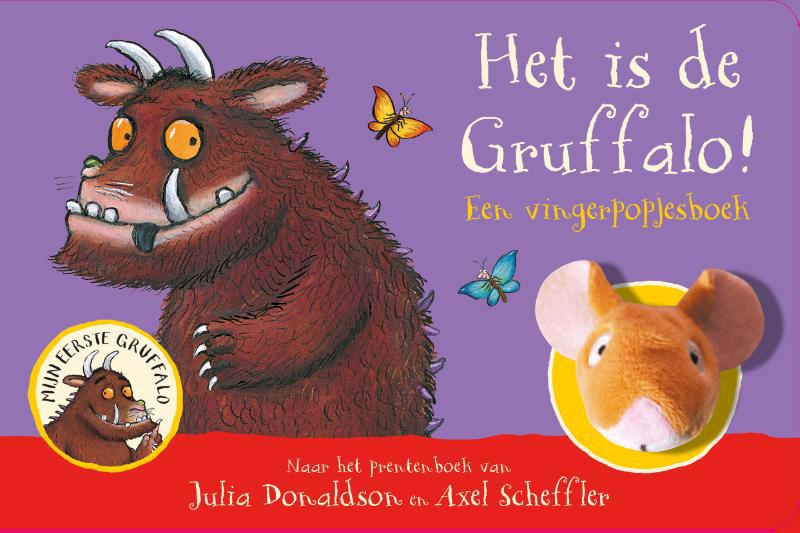 De voorkant van het boek met de titel : Het is de Gruffalo!