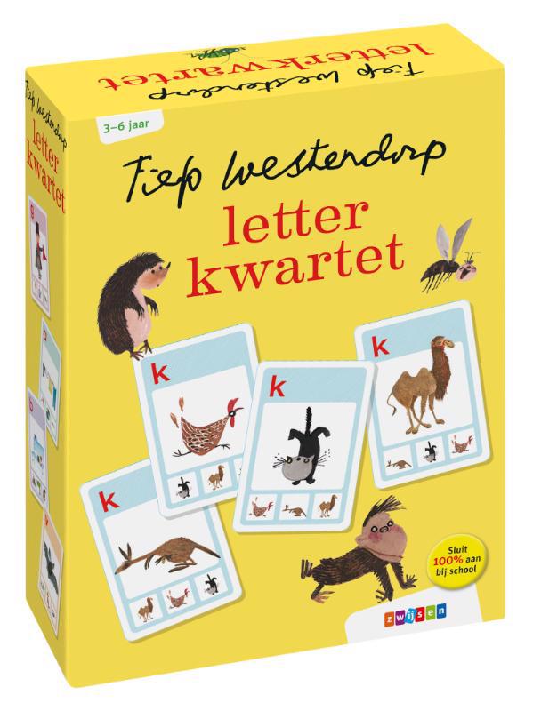 De voorkant van het boek met de titel : Fiep Westendorp letterkwartet