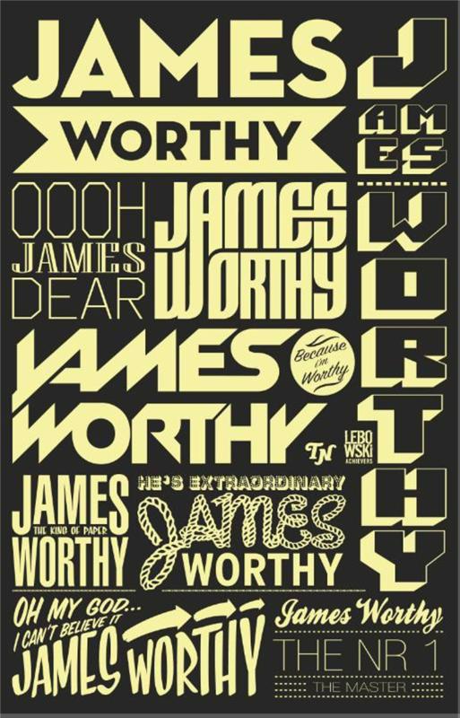 De voorkant van het boek met de titel : James Worthy