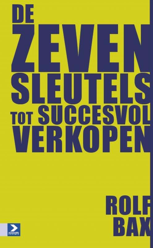 De voorkant van het boek met de titel : De zeven sleutels tot succesvol verkopen