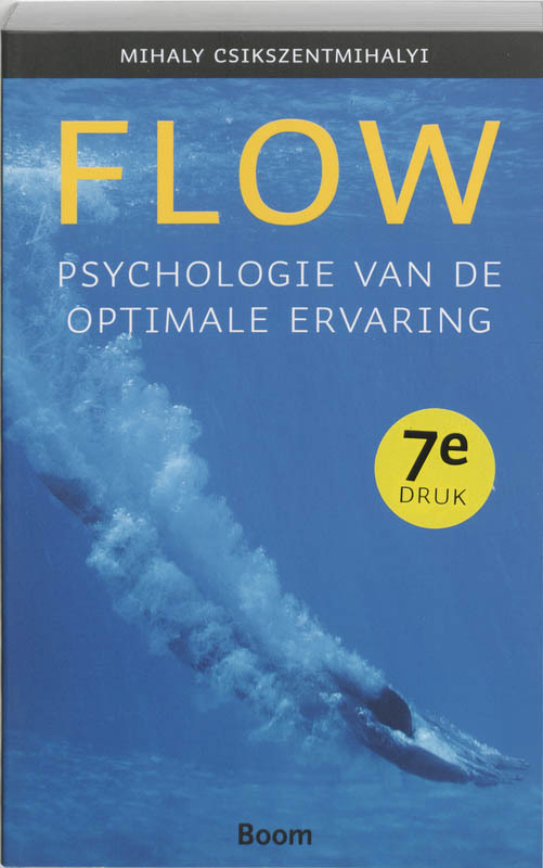 De voorkant van het boek met de titel : Flow