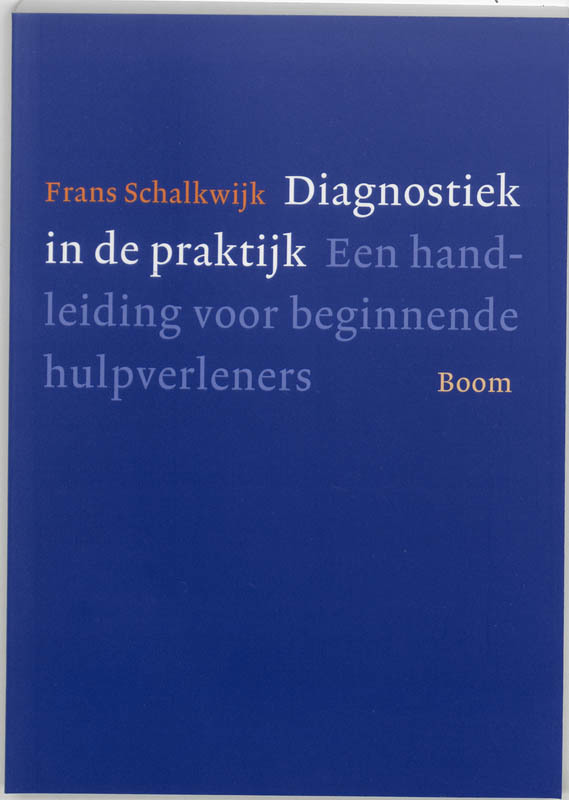 De voorkant van het boek met de titel : Diagnostiek in de praktijk