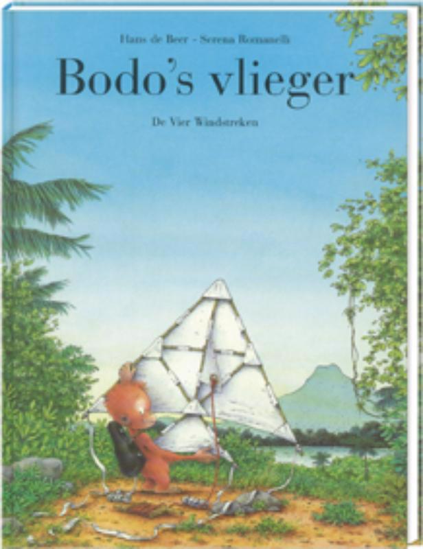 De voorkant van het boek met de titel : Bodo&#39;s vlieger