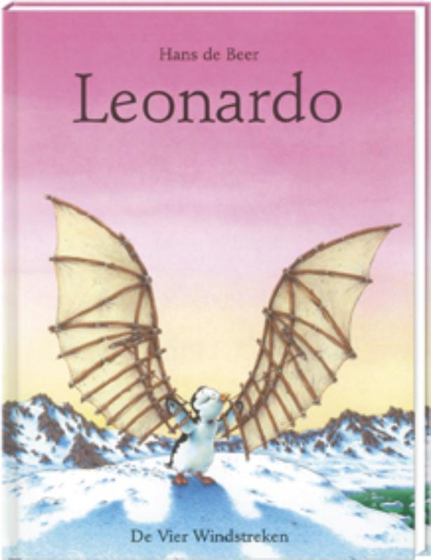 De voorkant van het boek met de titel : Leonardo