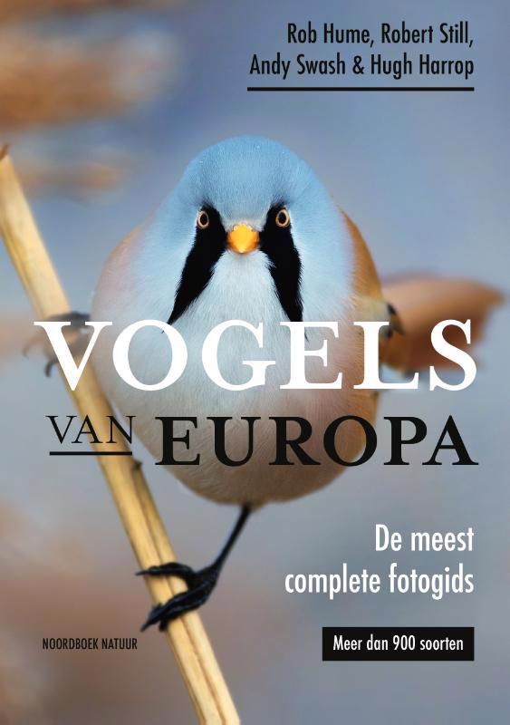 De voorkant van het boek met de titel : Vogels van Europa