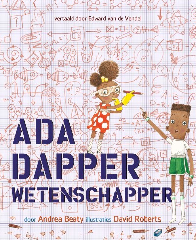 De voorkant van het boek met de titel : Ada Dapper, wetenschapper
