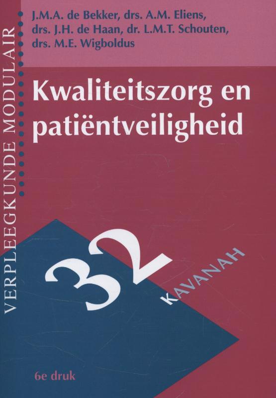 De voorkant van het boek met de titel : Kwaliteitszorg en patientveiligheid