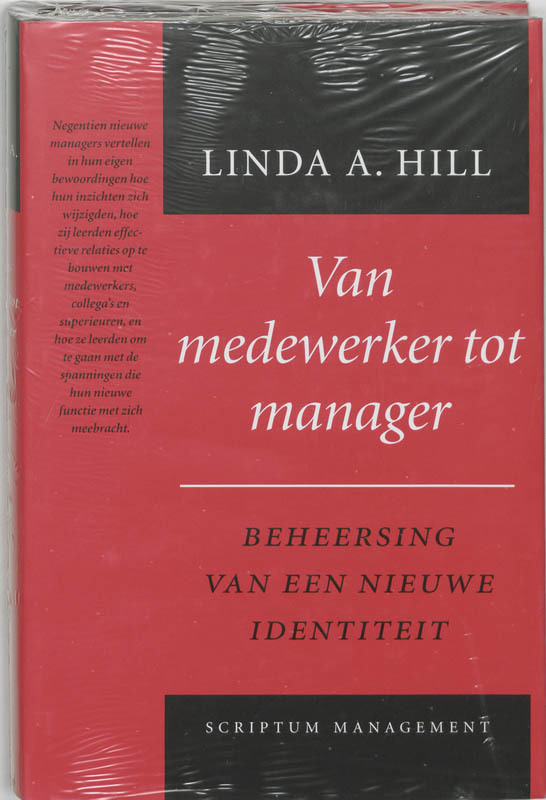 De voorkant van het boek met de titel : Van medewerker tot manager