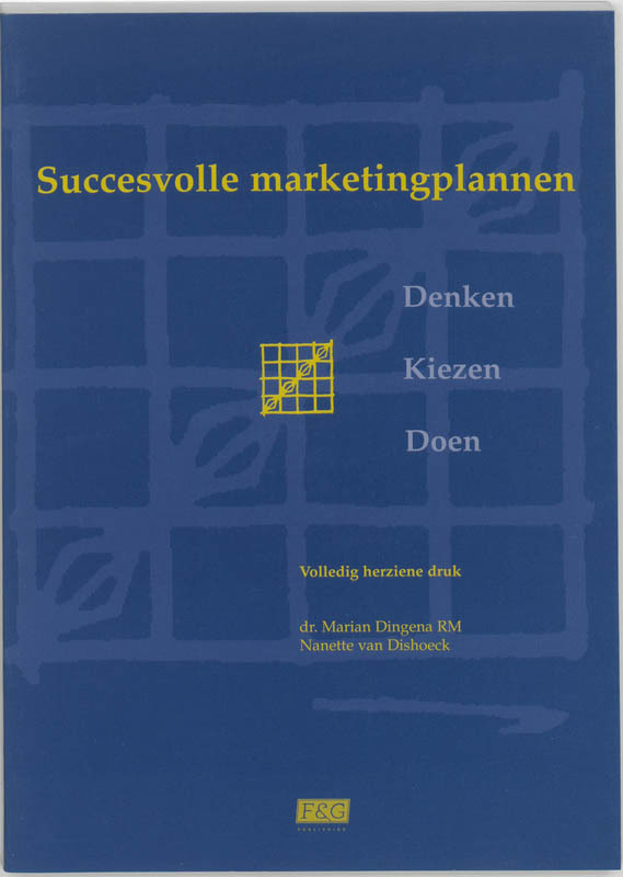 De voorkant van het boek met de titel : Succesvolle marketingplannen